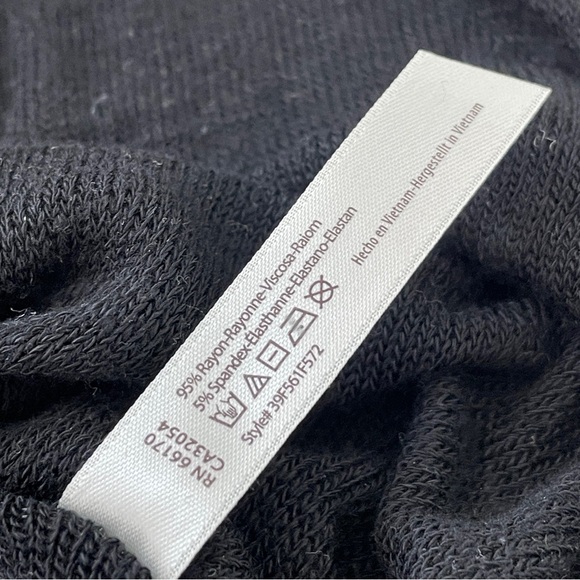 Free People Top weekends layer tee Black (xsmall) sheer whimsygoth witchy boho - Picture 7 of 10